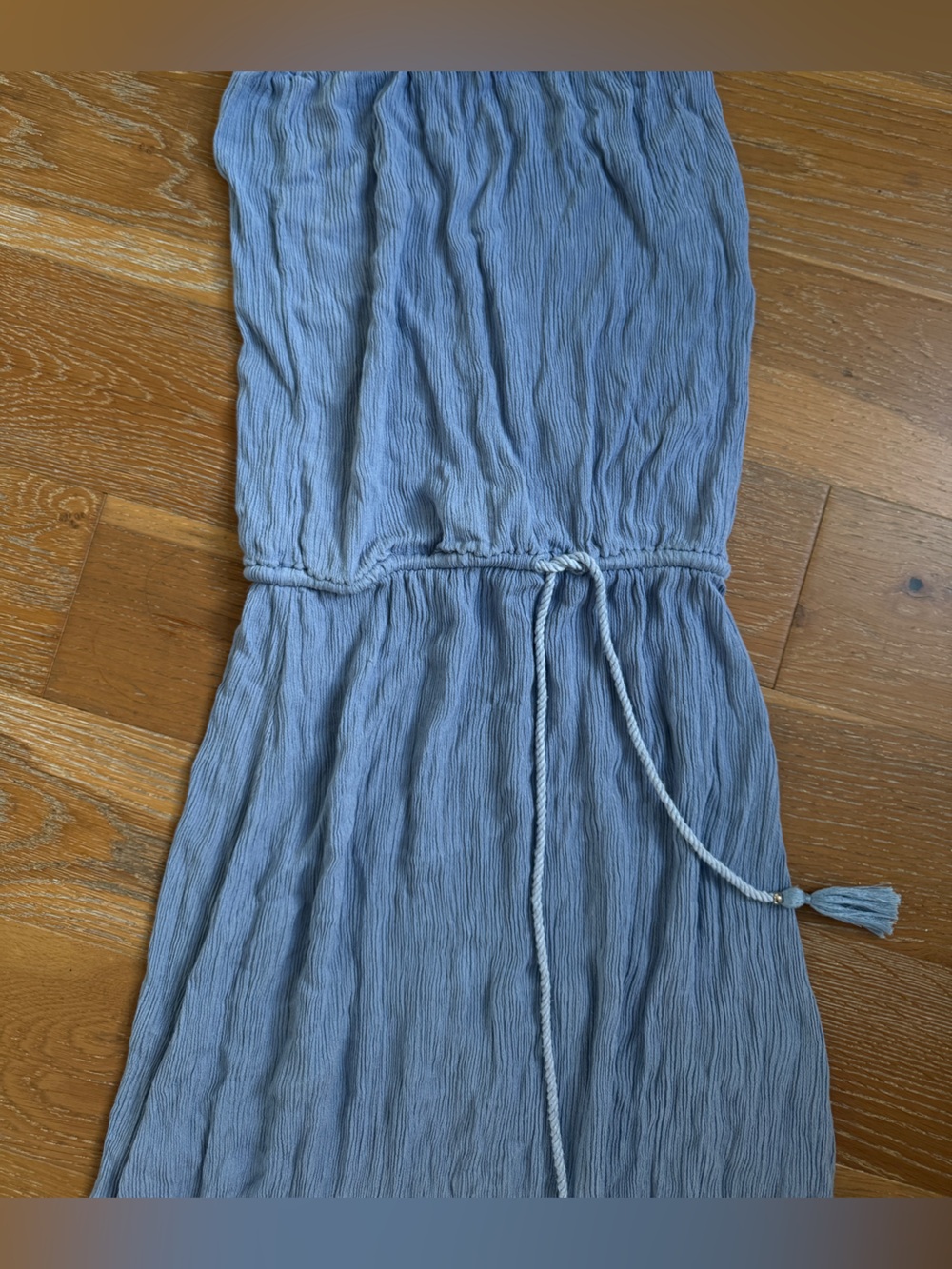 NWOT TIARE HAWAII blue strapless maxi dress